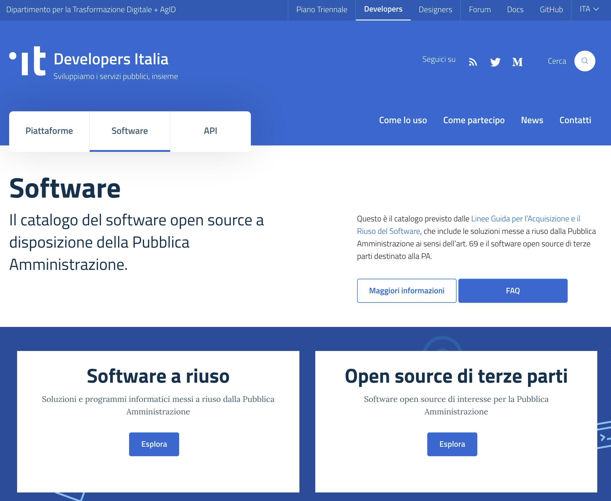 catalogo riuso software opensource